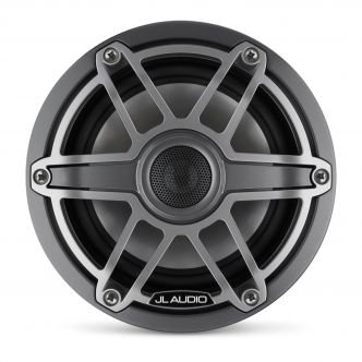 JL Audio 6.5" M6-650x kaiutinpari titaaninvärisellä Sport-ritilällä ja aseharmaalla rungolla