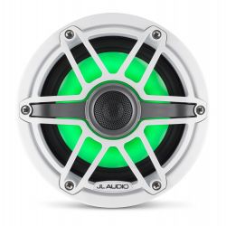 JL Audio 6.5" M6-650x kaiutinpari valkoisella Sport-ritilällä ja rungolla sekä LED-valaistuksella