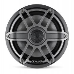 JL Audio 7.7" M6-770x kaiutinpari titaaninvärisellä Sport-ritilällä ja aseharmaalla rungolla