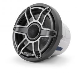 JL Audio 8.8" M6-880x kaiutinpari titaaninvärisellä Sport-ritilällä ja aseharmaalla rungolla