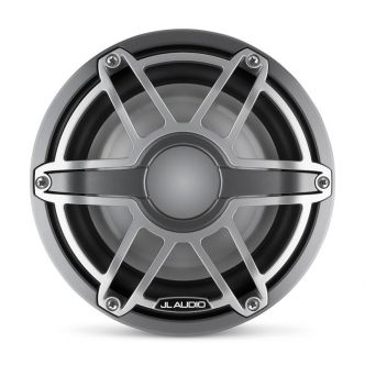 JL Audio 8" M6-8IB Subwoofer titaaninvärisellä Sport-ritilällä ja aseharmaalla rungolla