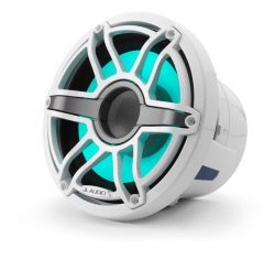 JL Audio 8" M6-8IB Subwoofer valkoisella Sport-ritilällä sekä LED-valaistuksella