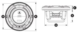 JL Audio 6.5" M6-650x kaiutinpari valkoisella Classic-ritilällä ja rungolla