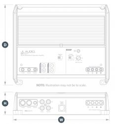 JL Audio M600/1 venevahvistin, 1-kanavainen 600 W