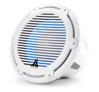 JL Audio 12" M7-12IB Subwoofer valkoisella Classic-ritilällä sekä LED-valaistuksella