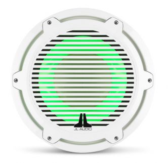 JL Audio 12" M7-12IB Subwoofer valkoisella Classic-ritilällä sekä LED-valaistuksella