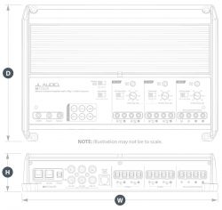 JL Audio M700/5 venevahvistin, 5-kanavainen 700 W