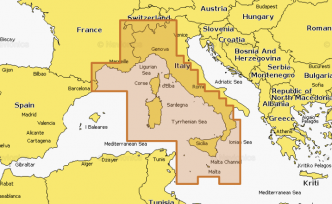 Navionics Platinum+ NPEU012R Mediterranean Sea, Cen. & West Micro-SD/SD-kortilla