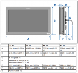 Raymarine AXIOM XL 16 Glass Bridge monitoiminäyttö 15,6"
