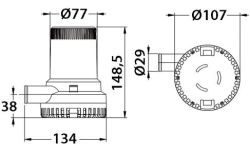 Marco Pilssipumppu UP1600 12V 100 l/min