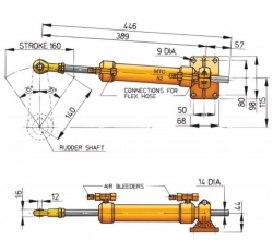 Vetus MTC52 hydrauliohjaus paketti