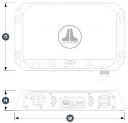 JL Audio MV600/1 Subwoofer venevahvistin, 1-kanavainen 600 W