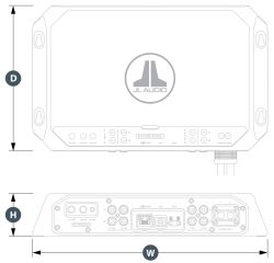 JL Audio MV600/2i venevahvistin, 2-kanavainen 600 W