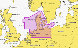 Navionics+ EU077R Denmark & Germany North Micro-SD/SD-kortilla