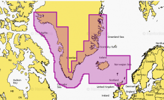 Navionics+ EU620R Greenland & Iceland Micro-SD/SD-kortilla