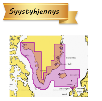 Navionics+ EU620R Greenland & Iceland Micro-SD/SD-kortilla