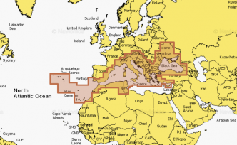 Navionics+ EU643L Mediterranean & Black Sea Micro-SD/SD-kortilla