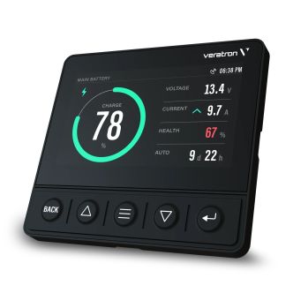 Veratron OL43 monitoiminäyttö NMEA 2000 verkkoon ja suoraan analogiantureihin