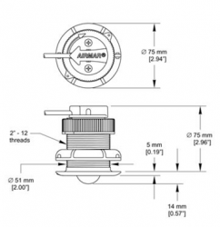 P371 lokianturin mittakuva