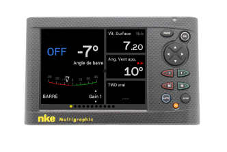Nke MULTIGRAPHIC II monitoiminäyttö/autopilotin hallintalaite, Carbon