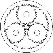 Sisäisen planeettapyörästön periaate