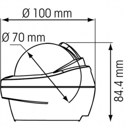 Plastimo Offshore 75 Pedistal kompassi, valkoinen/musta