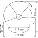 Plastimo Offshore 135 kompassi edestä luettava, valkoinen