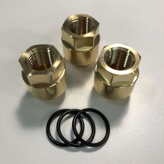 Hy-ProDrive G1/4" uros (BSPP) - 1/4" NPT naaras adapteri 3 kpl