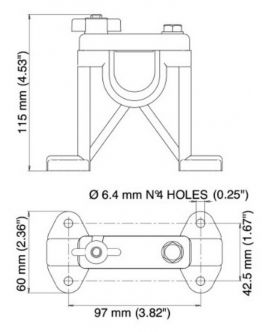 Glomex RA119 nylon tuki RA700 HF/SSB-antennille