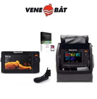 Raymarine Element 9 HV HV-100.02 peräpelianturilla ja pilkkivarustuksella