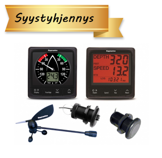 Raymarine i50 Tridata + i60 Wind järjestelmät antureineen