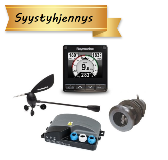 Raymarine i70s monitoimimittari loki/kaiku/lämpö ja tuulianturilla