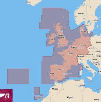 Raymarine LightHouse kartta, Länsi-Eurooppa