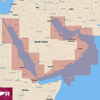 Raymarine LightHouse kartta, Punainenmeri ja Persianlahti
