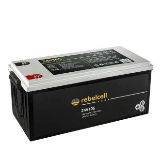 Rebelcell Edge LiFePO4 akku, 24V 105Ah, 2690Wh