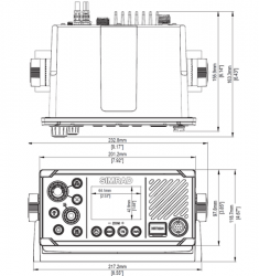 B&G V60-B Lähettävä AIS / VHF-radiopuhelin sisäisellä GPS:llä