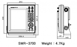 SAMYUNG SMR-3700 10.4" väritutka 2' kupuantenni 4 kW