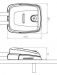Scanstrut Deck Seal vaakamallinen 5-6 mm kaapeliläpivienti kahdelle kaapelille