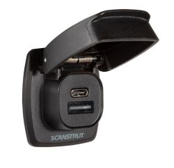 Scanstrut Flip Pro Plus vesitiivis USB-C, USB-A latauspistorasia