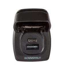 Scanstrut Flip Pro Plus vesitiivis USB-C, USB-A latauspistorasia