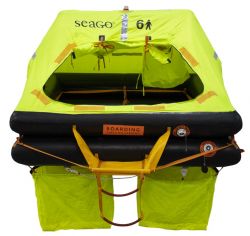 Seago SeaCruiser Plus 8 hengen ISO 9650-1 TYPE 2 pelastuslautta kotelomalli