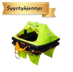 Seago SeaCruiser Plus 6 hengen ISO 9650-1 TYPE 2 pelastuslautta kotelomalli
