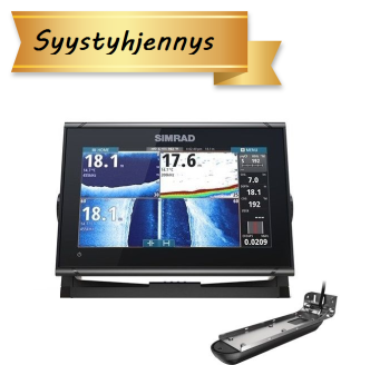 Simrad GO9 XSE kaikuplotteri Active Imaging 3-in-1 peräpeilianturilla