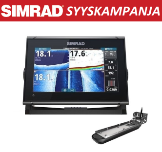 Simrad GO9 XSE kaikuplotteri Active Imaging 3-in-1 peräpeilianturilla