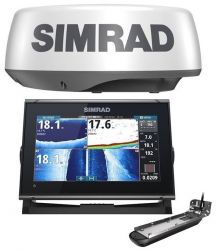 Simrad GO9 XSE kaikuplotteri Active Imaging 3-in-1 peräpeilianturi + Halo20+ tutka