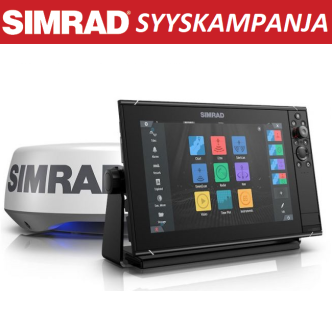 Simrad NSS12 evo3S kaikuplotteri + Halo 20+ tutka