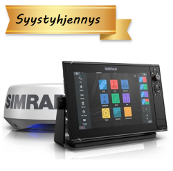 Simrad NSS12 evo3S kaikuplotteri + Halo 20+ tutka