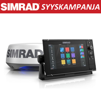 Simrad NSS9 evo3S kaikuplotteri + Halo20+ tutka