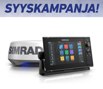 Simrad NSS9 evo3S kaikuplotteri + Halo20+ tutka
