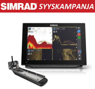 Simrad NSX3012 kaikuplotteri Active Imaging 3-in-1 peräpeilianturilla